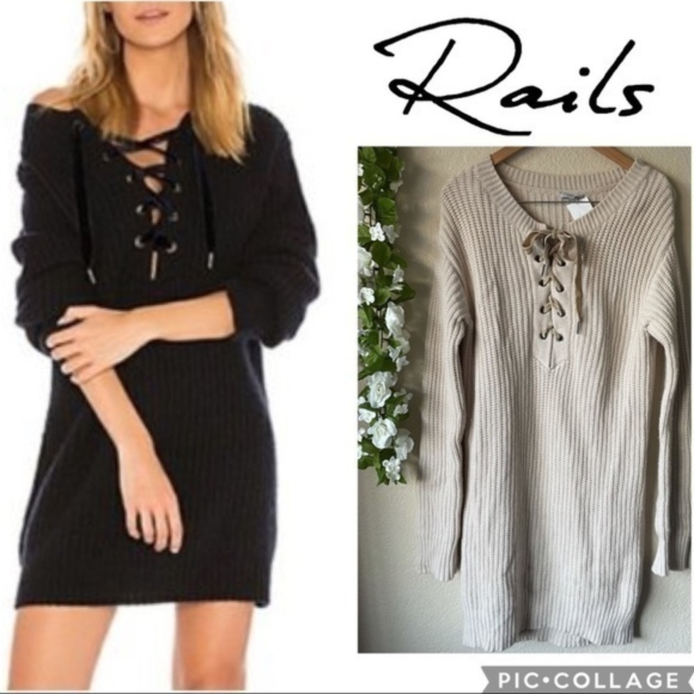 Rails Wool & Cashmere Tan Cream Nicole Sweater Dress